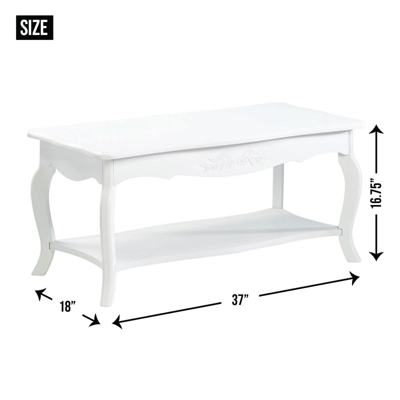 WHITE ELEGANT COFFEE TABLE Sigma Distributors
