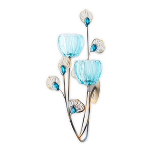 PEACOCK BLOSSOM DUO CUP SCONCE