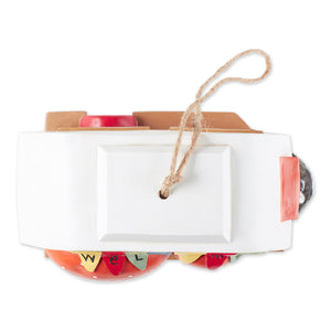 RED AND WHITE CAMPER BIRDHOUSE