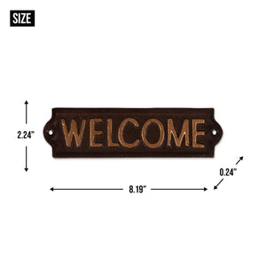 WELCOME CAST IRON SIGN