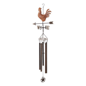WEATHERVANE WIND CHIME - COPPER ROOSTER