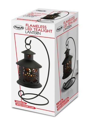 FLAMELESS LED TEALIGHT HANGING LANTERN