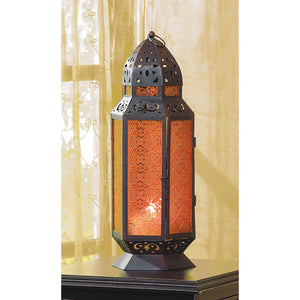 TALL MOROCCAN-STYLE CANDLE LANTERN