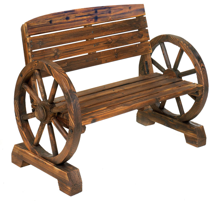 WAGON WHEEL BENCH