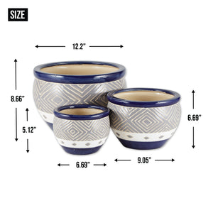 COBALT PLANTER TRIO