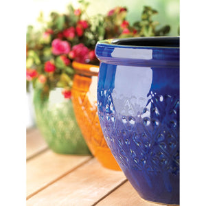 JEWEL-TONE FLOWER POT TRIO