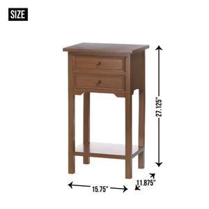 NATURAL WOODEN SIDE TABLE