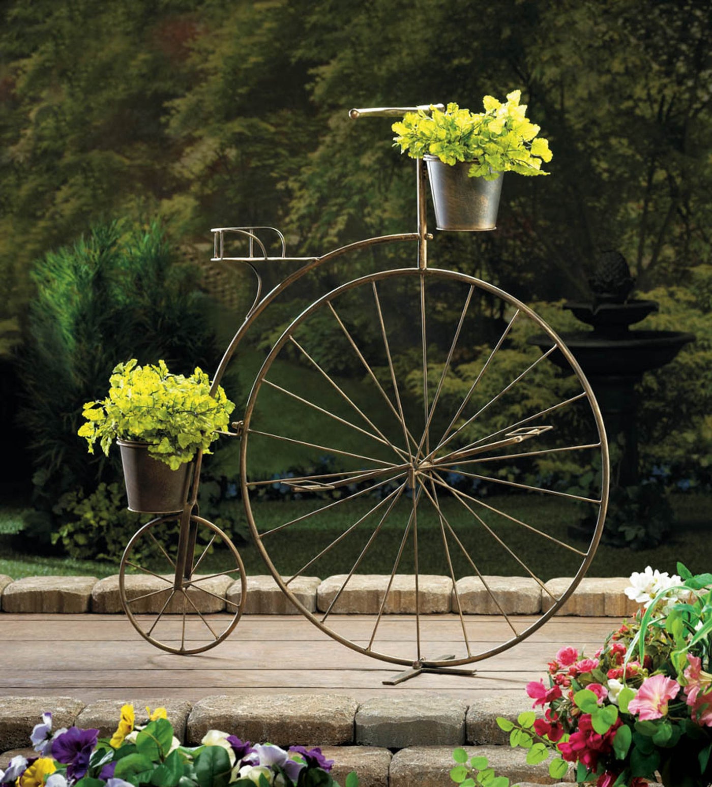 bicycle plant pot OLD-FASHIONED BICYCLE PLANT STAND – Sigma Distributors
