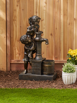 TEAMWORK SOLAR FOUNTAIN (INCL. PUMP)