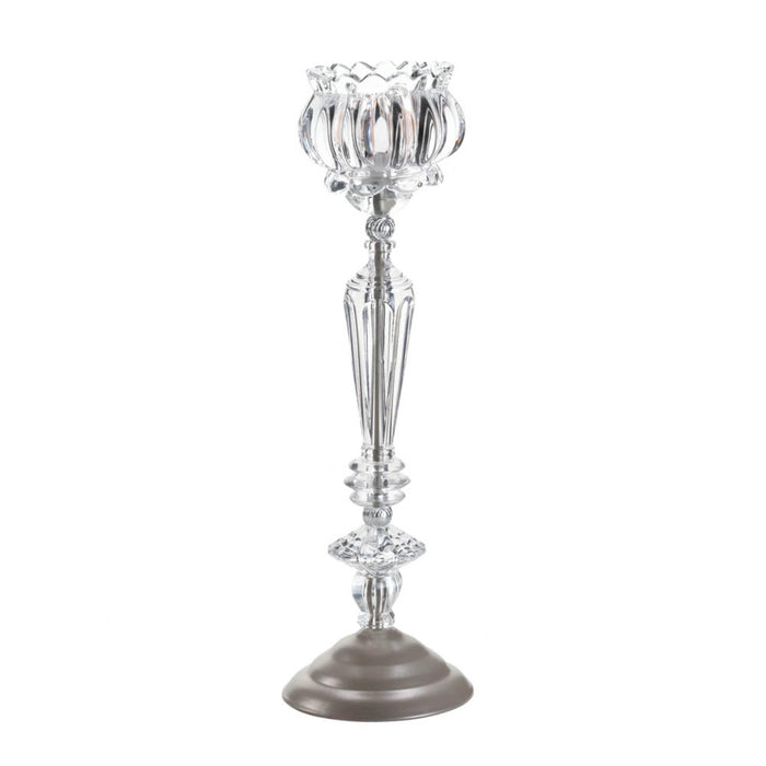 CRYSTAL FLOWER CANDLE STAND