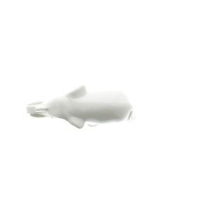 SLEEK WHITE CERAMIC ELEPHANT