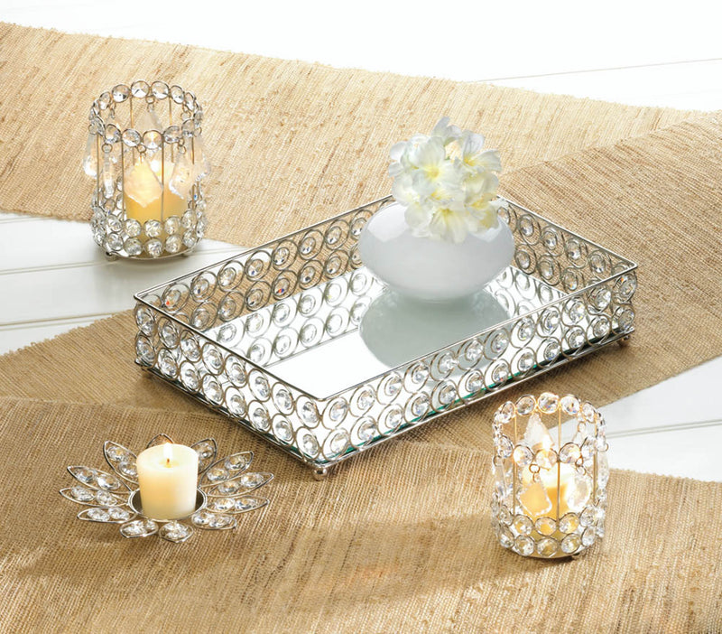 Sigma Rp Tray SHIMMER RECTANGULAR JEWELED TRAY – Sigma Distributors