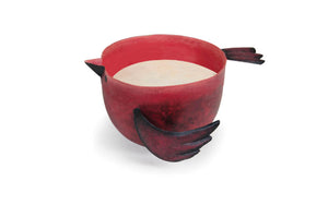 RED APPLE BIRDIE CANDLE
