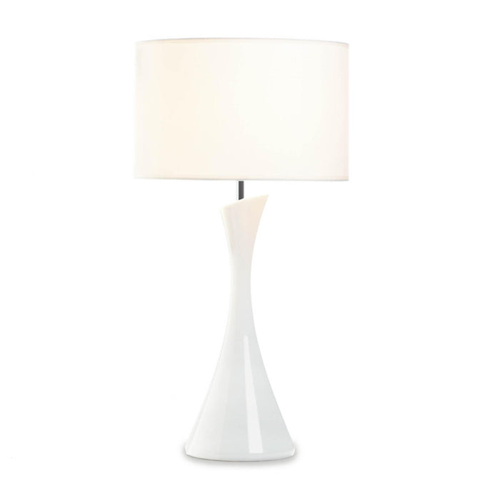 SLEEK MODERN WHITE TABLE LAMP