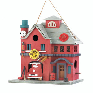 Fire Station Birdhouse