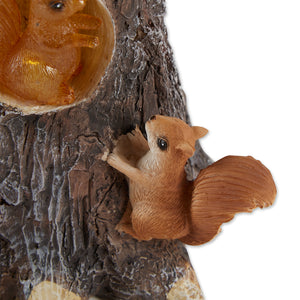 SOLAR PLAYFUL SQUIRRELS TREEHOUSE