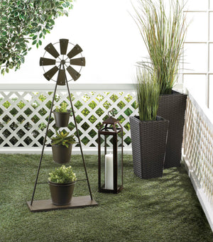 TUSCANY WICKER TALL PLANTERS