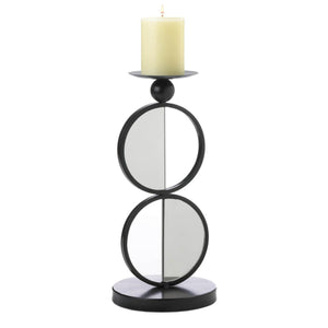 DUO MIRRORED CANDLEHOLDER