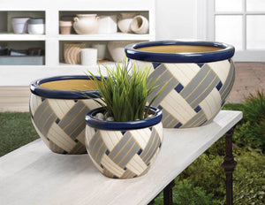 GEO PRINT PLANTER TRIO