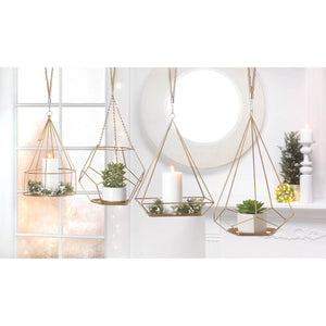 HANGING PLANT HOLDER WITH RECTANGLE BASE