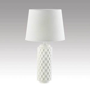 WHITE HONEYCOMB TABLE LAMP