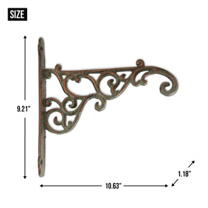 ORNATE CAST IRON PLANTER BRACKET