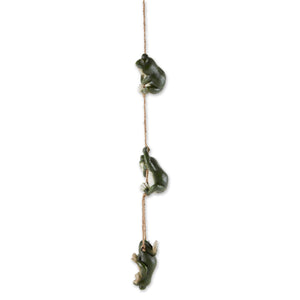 FROLICKING FROGS HANGING DECORATION