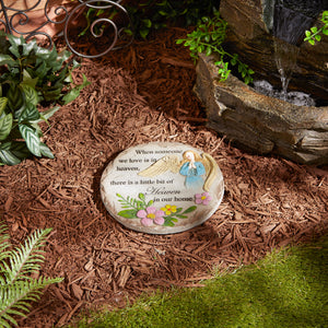 SOMEONE IN HEAVEN, LITTLE BIT OF HEAVEN IN OUR HOME MEMORIAL STEPPING STONE