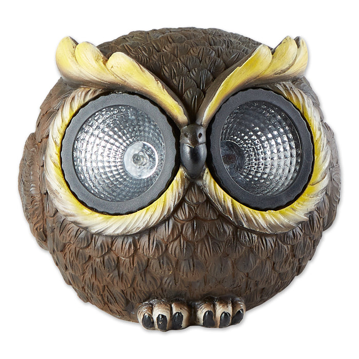 SMALL SOLAR OWL FIGURINE